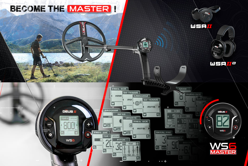 XP  DEUS II WS6 MASTER Metal Detector