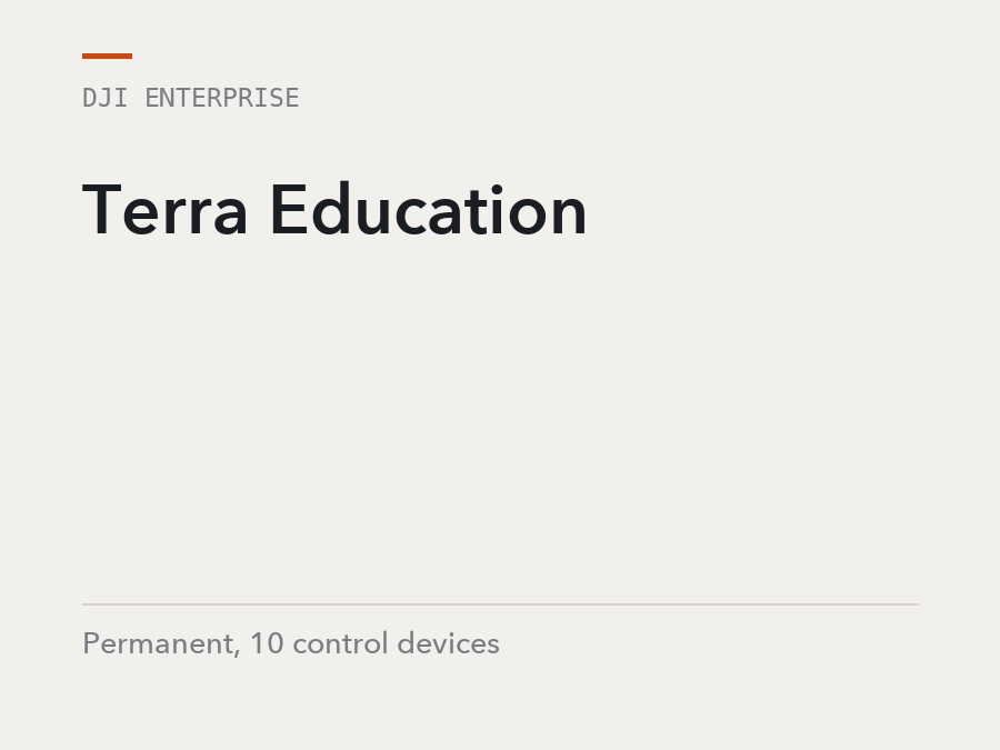 DJI Enterprise Terra Education, permanent, 10 control devices, software licence