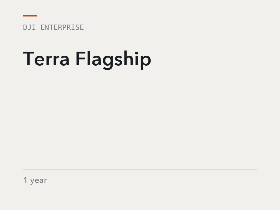 DJI Enterprise Terra Flagship, 1 year, software licence