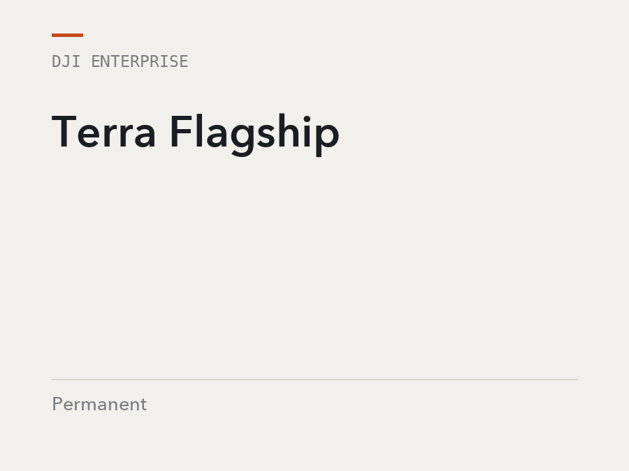 DJI Enterprise Terra Flagship, permanent, software licence