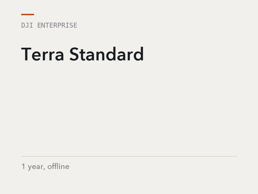 DJI Enterprise Terra Standard, 1 year, offline, software licence