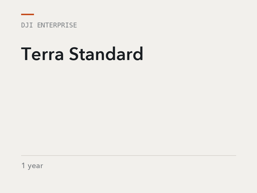 DJI Enterprise Terra Standard, 1 year, software licence