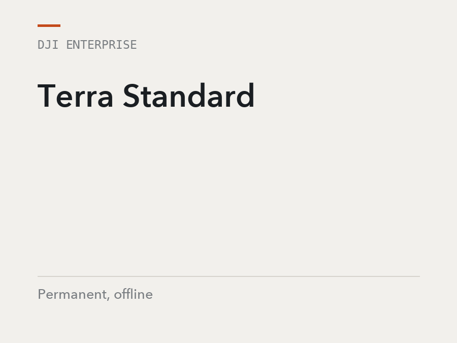 DJI Enterprise Terra Standard, permanent, offline, software licence
